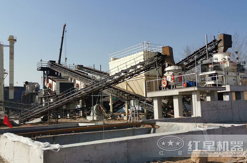 硬岩石碎石生产线客户现场 硬岩石碎石生产线客户现场