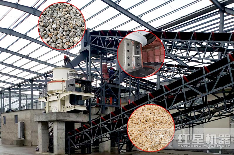 圆锥破和制砂机配合制砂现场 圆锥破和制砂机配合制砂现场