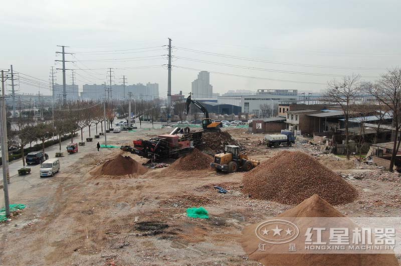 红星机器移动式破碎站在西安 红星机器移动式破碎站在西安