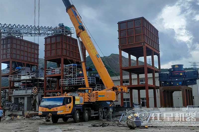 单缸圆锥破+冲击式制砂机现场 单缸圆锥破+冲击式制砂机现场