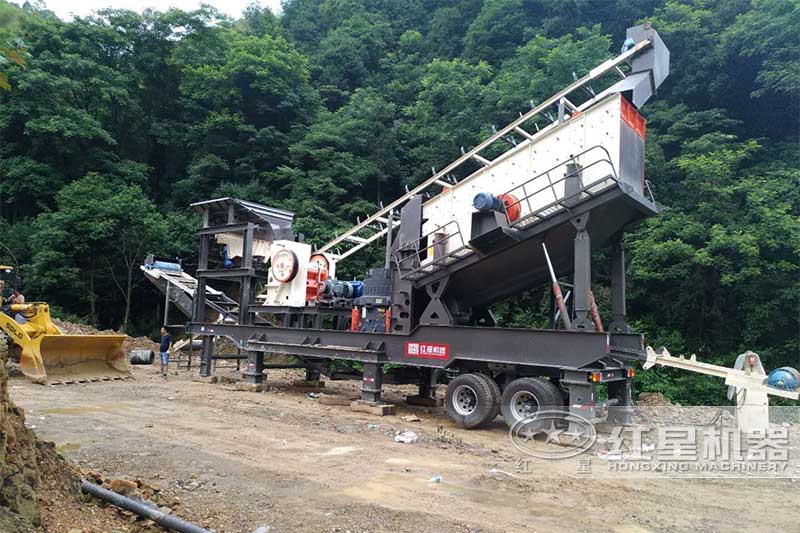 四合一移动破碎机 四合一移动破碎机