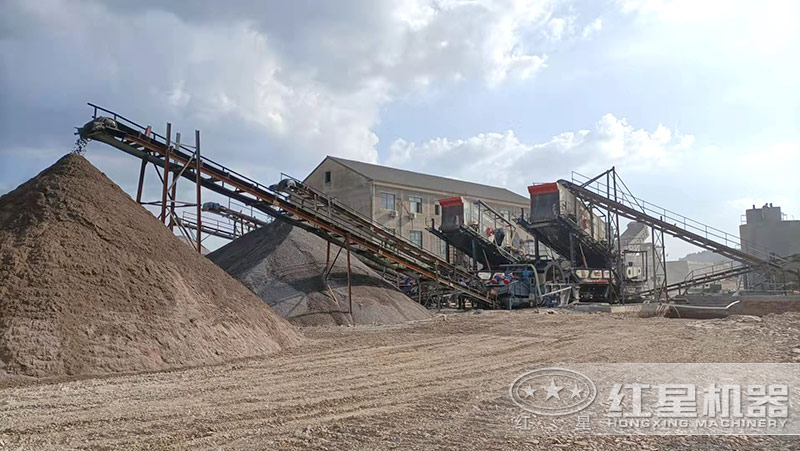 石子制沙现场 石子制沙现场