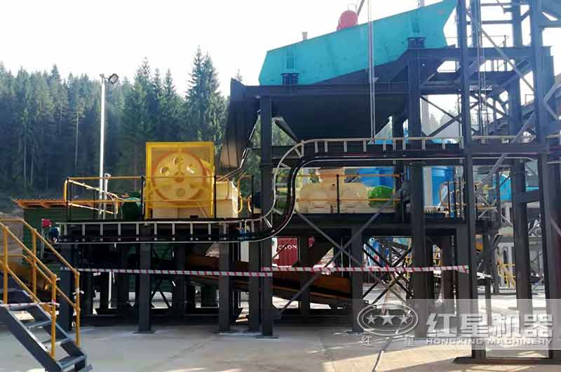 颚式破碎机+对辊式破碎机 颚式破碎机+对辊式破碎机