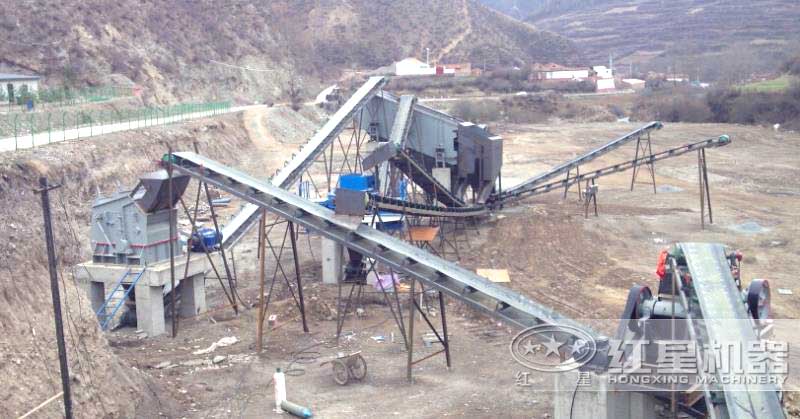 颚式破碎机+细鄂式破碎机+细碎机 颚式破碎机+细鄂式破碎机+细碎机