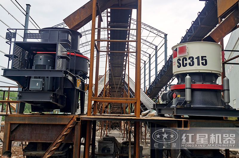 圆锥破和制砂机加工现场 圆锥破和制砂机加工现场