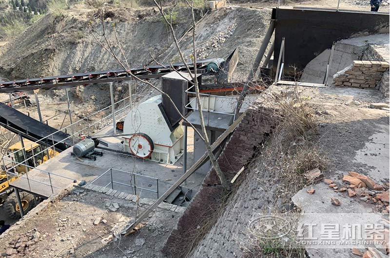 石灰石破碎加工现场 石灰石破碎加工现场