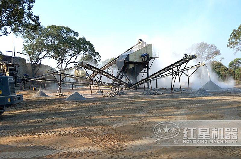 青石200t/h制砂现场实拍 青石200t/h制砂现场实拍