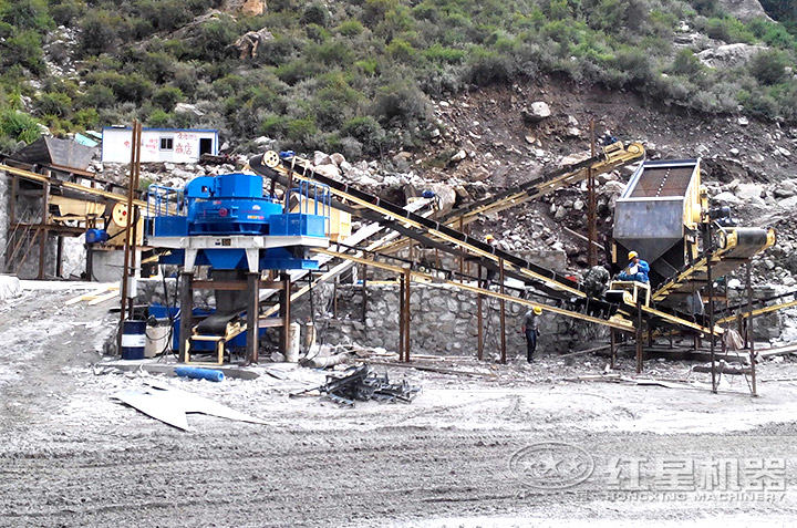 vsi制砂机用户生产现场，多个现场提供就近参观