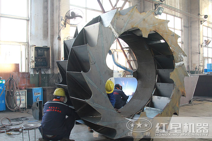 水洗砂机器生产车间