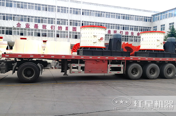 玻璃粉碎设备厂家发货现场，快速投产用户生产现场