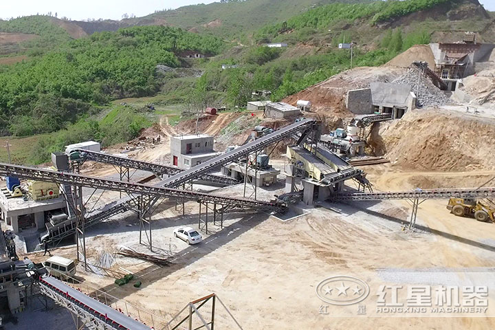 时产200石子破碎机生产现场，可就近安排参观